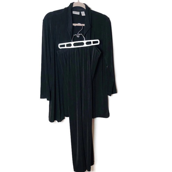 Chico's Other - Chico’s traveler set open front jacket / pants 1